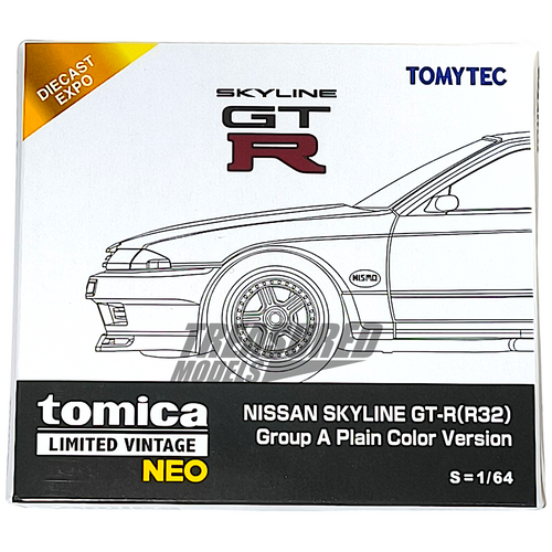Tomytec Nissan Skyline GT-R R32 Group A Plain Color Version Diecast Expo 1/64 Die Cast