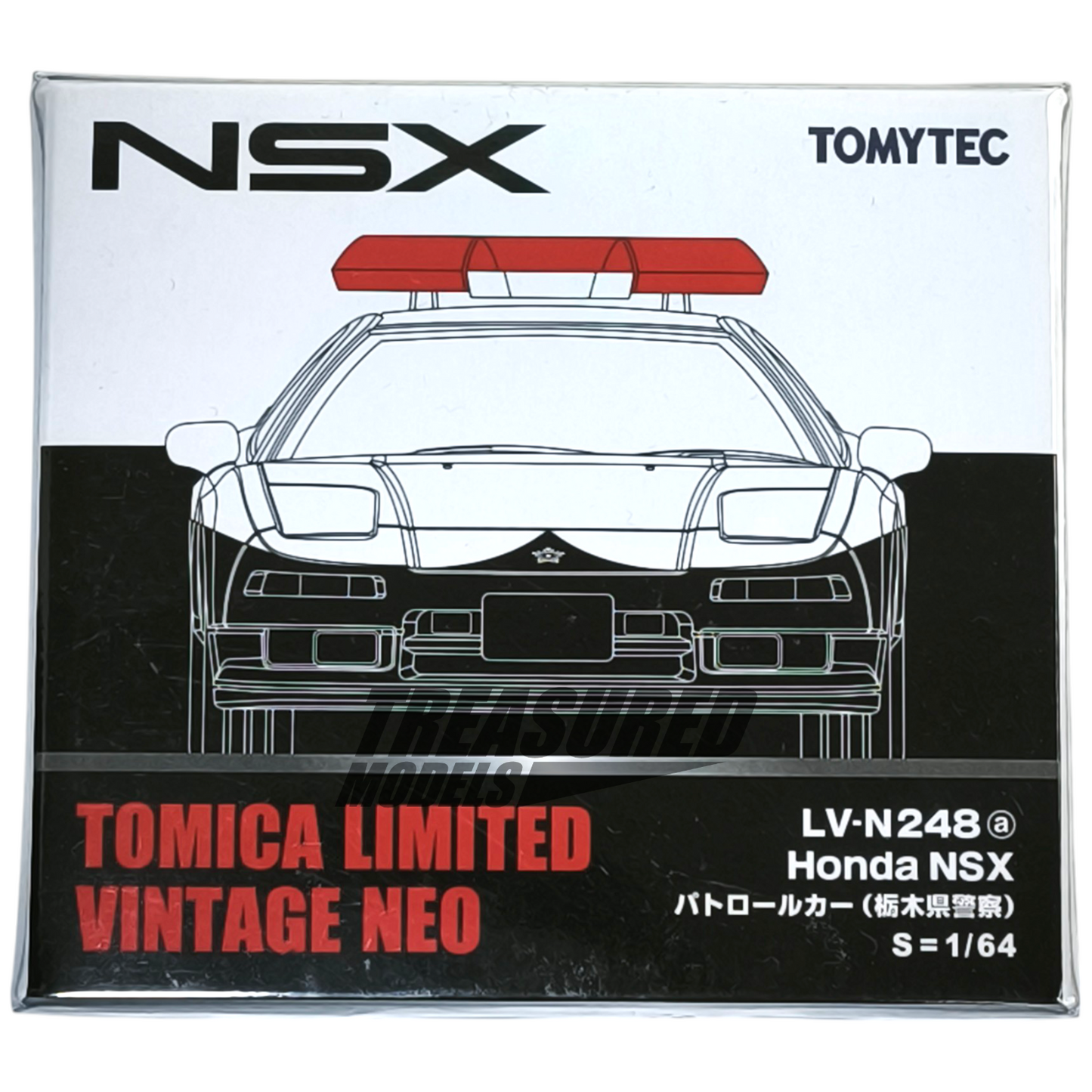Tomytec Tomica Limited Vintage Neo Honda NSX Police Car LV-N248a 1/64 Die Cast