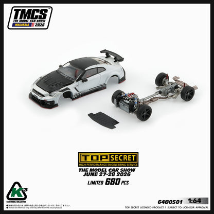 BM Creations Top Secret 35GT-R Matte Pearl White TMCS 2026 1/64 Diecast