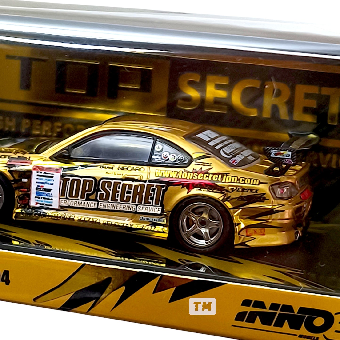 Inno64 Top Secret Silvia S15 Gold D1 Grand Prix Series Champion 2004 IN64-S15TS-D104 1/64 Diecast