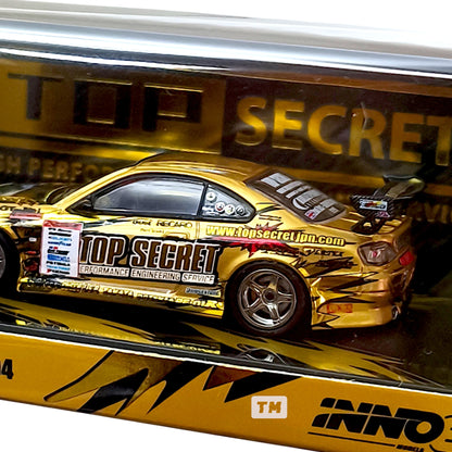 Inno64 Top Secret Silvia S15 Gold D1 Grand Prix Series Champion 2004 IN64-S15TS-D104 1/64 Diecast