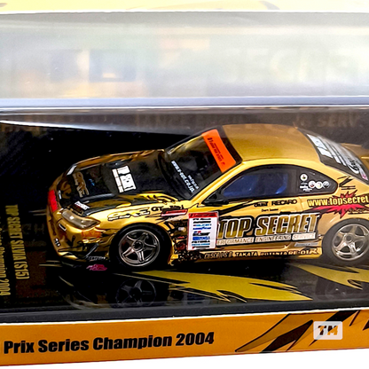 Inno64 Top Secret Silvia S15 Gold D1 Grand Prix Series Champion 2004 IN64-S15TS-D104 1/64 Diecast