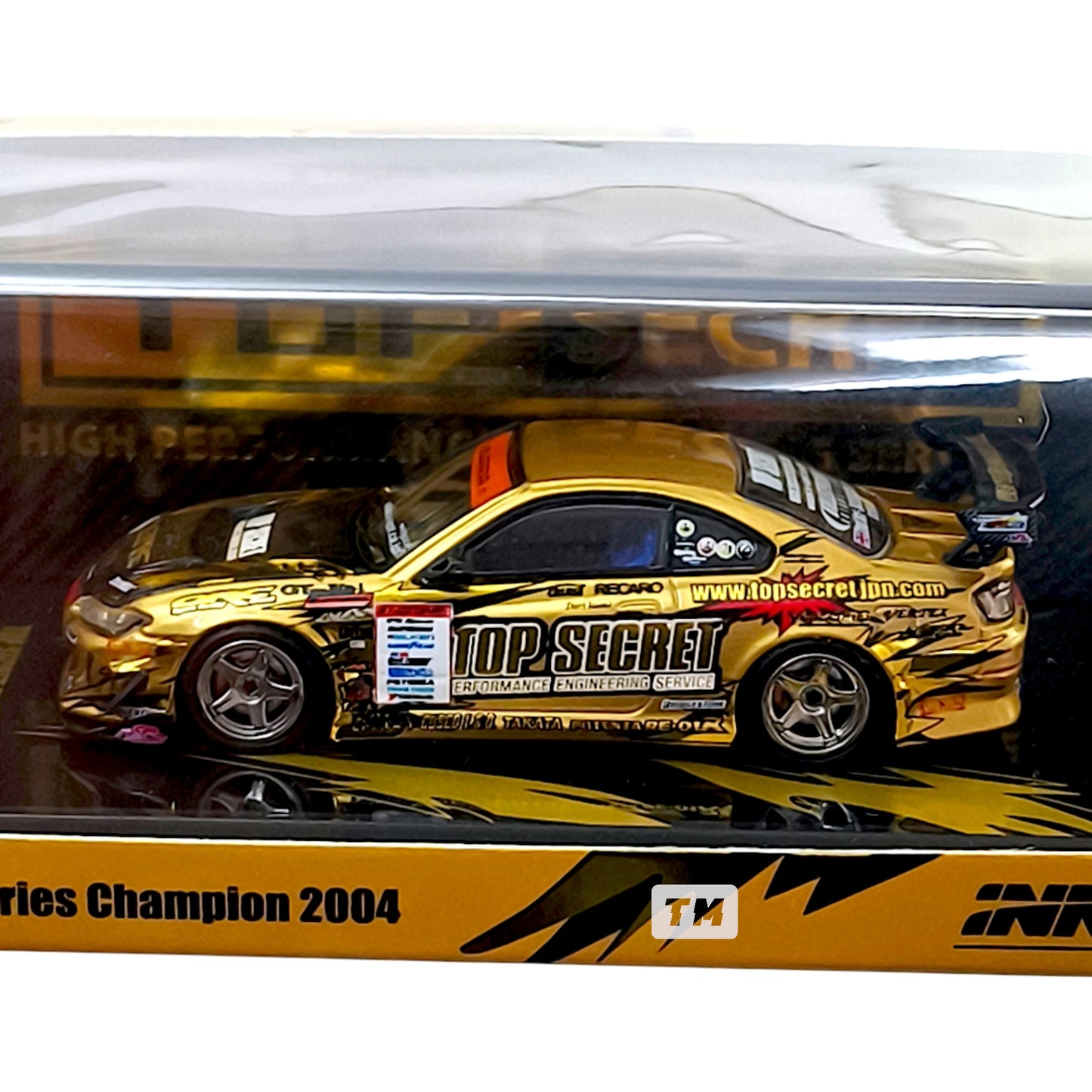 Inno64 Top Secret Silvia S15 Gold D1 Grand Prix Series Champion 2004 IN64-S15TS-D104 1/64 Diecast