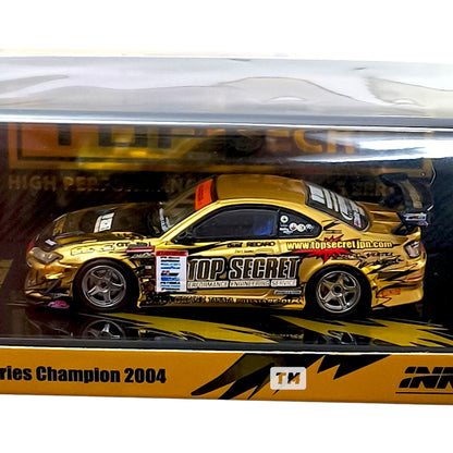 Inno64 Top Secret Silvia S15 Gold D1 Grand Prix Series Champion 2004 IN64-S15TS-D104 1/64 Diecast