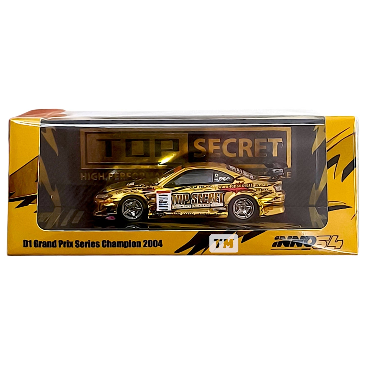 Inno64 Top Secret Silvia S15 Gold D1 Grand Prix Series Champion 2004 IN64-S15TS-D104 1/64 Diecast