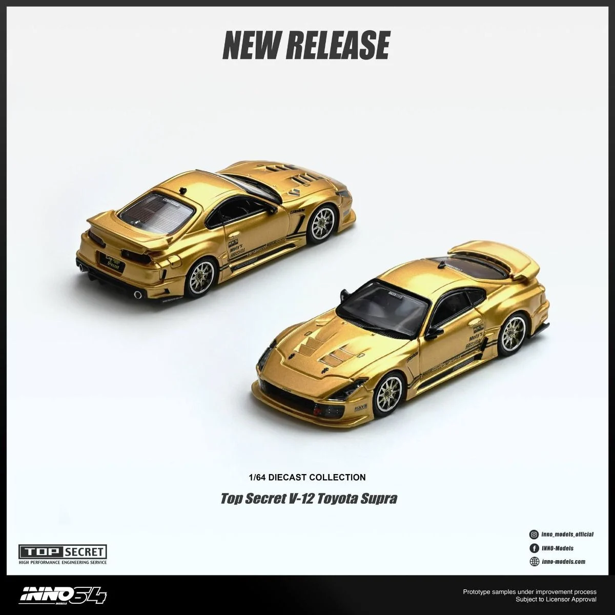 [Pre-Order] Inno64 Top Secret V-12 Toyota Supra IN64-A80TSV12-01 1/64 Diecast