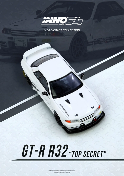 Inno64 Top Secret VR32 GT-R White IN64-VR32TS-WHITE 1/64 Diecast