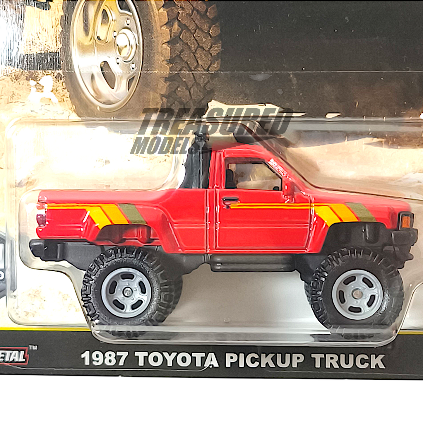 Hot Wheels Toyota 1987 Pickup Truck Red 2025 Premium Car Culture HW Off Road 1/64 Diecast