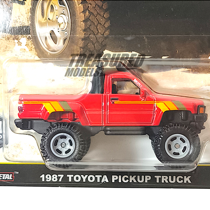 Hot Wheels Toyota 1987 Pickup Truck Red 2025 Premium Car Culture HW Off Road 1/64 Diecast