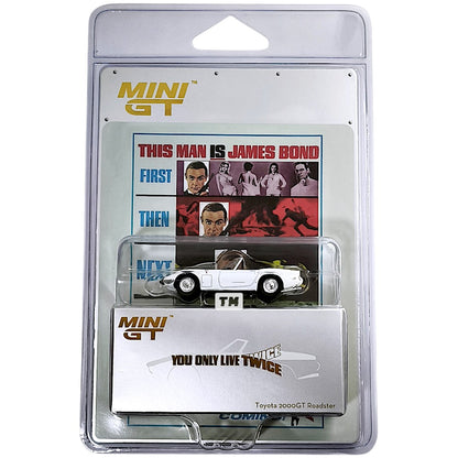 Mini GT Toyota 2000GT Roadster You Only Live Twice English Poster MGT00915E 1/64