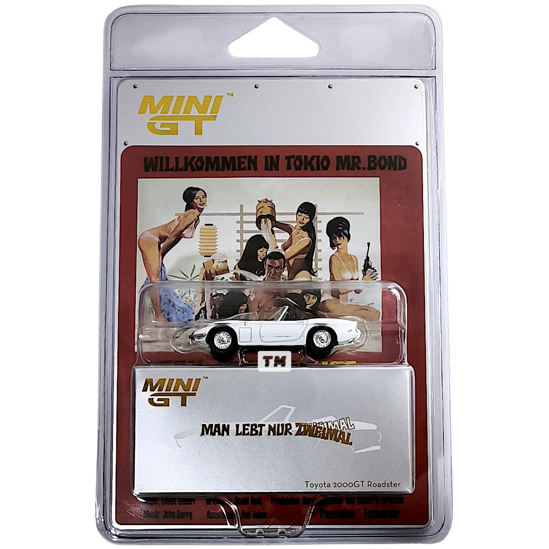 Mini GT Toyota 2000GT Roadster You Only Live Twice German Poster MGT00915G 1/64