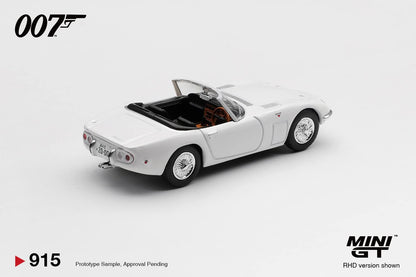 [Pre-Order] Mini GT Toyota 2000GT Roadster You Only Live Twice English Poster MGT00915 1/64 Diecast