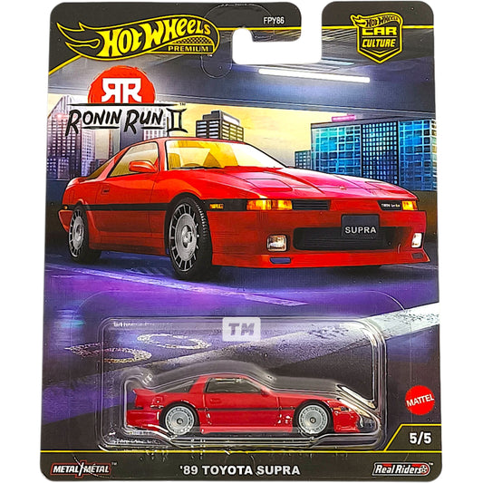 Hot Wheels Toyota 89 Supra Red 2025 Car Culture Ronin Run II 1/64 Diecast