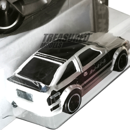 Hot Wheels Toyota AE-86 Corolla White & Black 2013 HW City 1/64 Die Cast