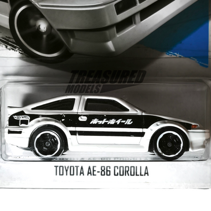 Hot Wheels Toyota AE-86 Corolla White & Black 2013 HW City 1/64 Die Cast