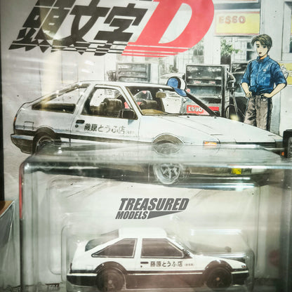 Hot Wheels Toyota AE86 Sprinter Trueno 2021 Premium Initial D Special Edition 1/64 Diecast