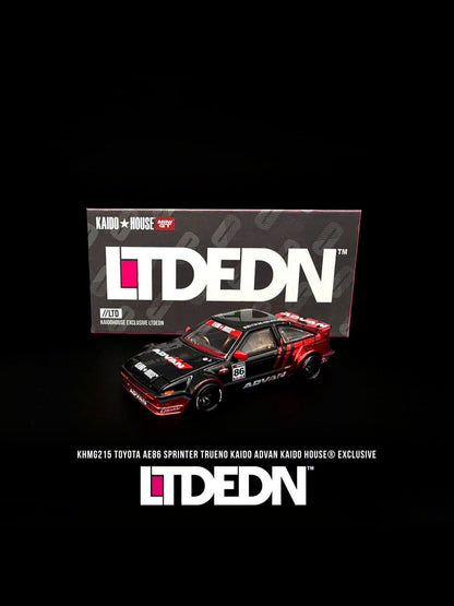 Kaido House Toyota AE86 Sprinter Trueno Kaido Advan LTDEDN Kaido House Exclusive KHMG215 1/64 Diecast