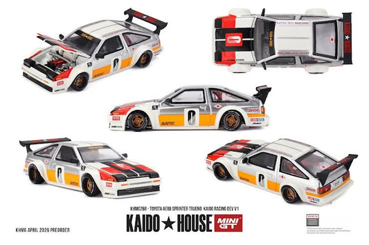 [Pre-Order] Kaido House Toyota AE86 Sprinter Trueno  Kaido Racing Dev V1 KHMG268 1/64 Diecast
