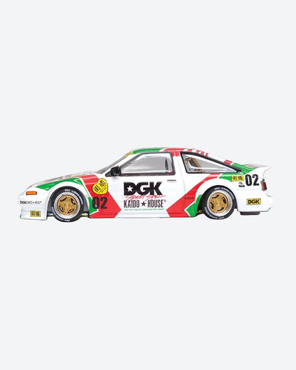 Kaido House Toyota AE86 Sprinter Trueno Kaido X DGK V1 KHMG201 1/64 Diecast