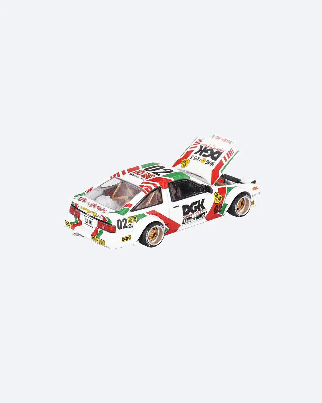 Kaido House Toyota AE86 Sprinter Trueno Kaido X DGK V1 KHMG201 1/64 Diecast