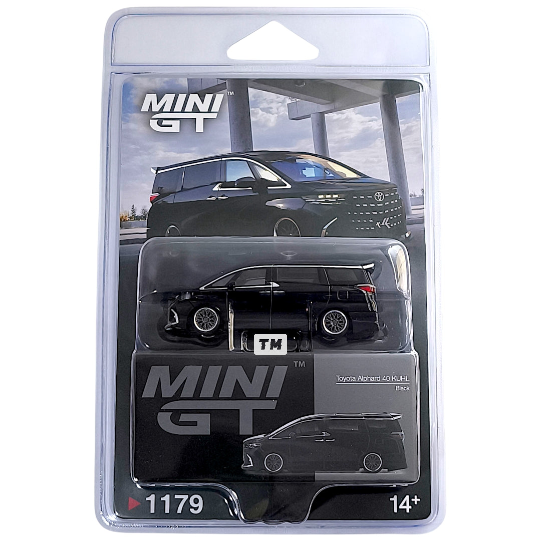 Mini GT Toyota Alphard 40 KUHL Black Blister Packaging MGT01179-BL 1/64 Diecast