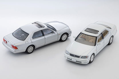 TomyTec Tomica Limited Vintage NEO Toyota Celsior B-Spec eR version 10th Anniversary Edition Silver LV-N356d 1/64 Diecast