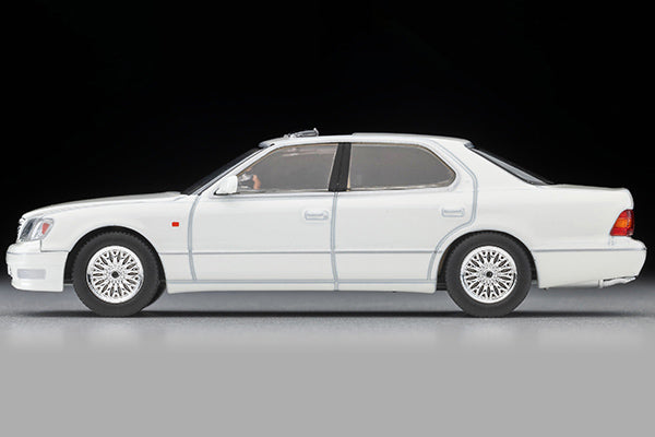 TomyTec Tomica Limited Vintage NEO Toyota Celsior C-Spec 10th Anniversary Edition White LV-N356c 1/64 Diecast