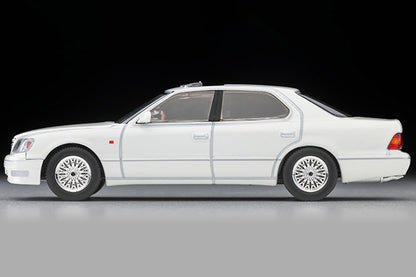 TomyTec Tomica Limited Vintage NEO Toyota Celsior C-Spec 10th Anniversary Edition White LV-N356c 1/64 Diecast