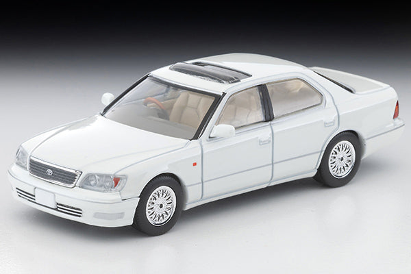 TomyTec Tomica Limited Vintage NEO Toyota Celsior C-Spec 10th Anniversary Edition White LV-N356c 1/64 Diecast