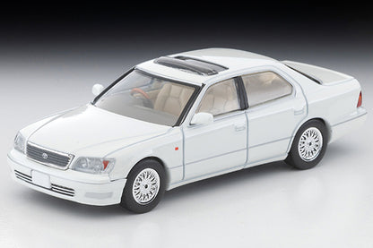 TomyTec Tomica Limited Vintage NEO Toyota Celsior C-Spec 10th Anniversary Edition White LV-N356c 1/64 Diecast