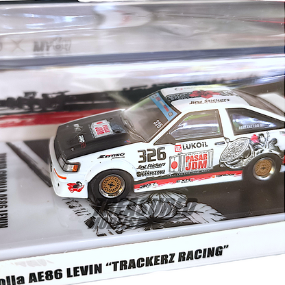 Inno64 Toyota Corolla AE86 Levin Trackerz Racing IN64-AE86-Trackerz 1/64 Diecast