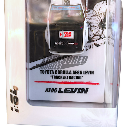 Inno64 Toyota Corolla AE86 Levin Trackerz Racing IN64-AE86-Trackerz 1/64 Diecast