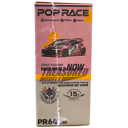 Pop Race Toyota EVA RT Production Model Custom TYPE-08 GOODRIDE GR YARIS PR640220 1/64 Diecast