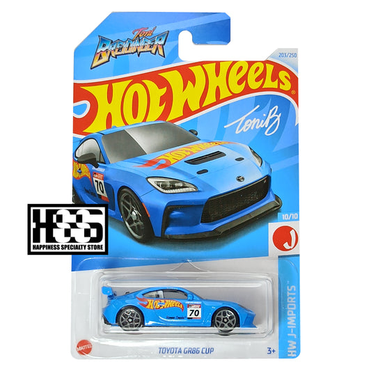 Hot Wheels Toyota GR86 Cup Race Team Blue 2024 HW J-Imports
