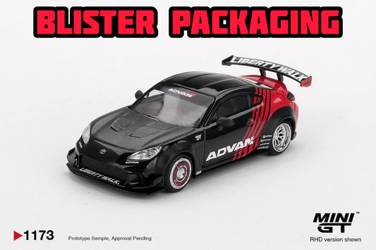 [Pre-Order] Mini GT Toyota GR86 LB★Nation Advan Blister Packaging MGT01173 1/64 Diecast