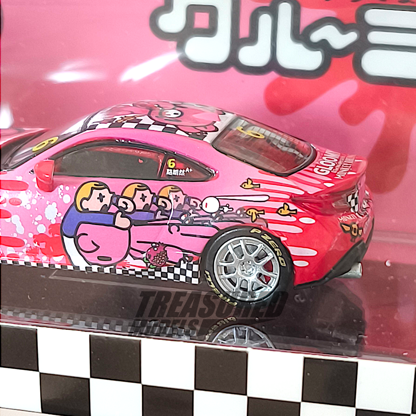 BM Creations Toyota GR86 x Gloomy Bear Macau GP 2025 Roadsport Challenge - Red 1/64 Diecast