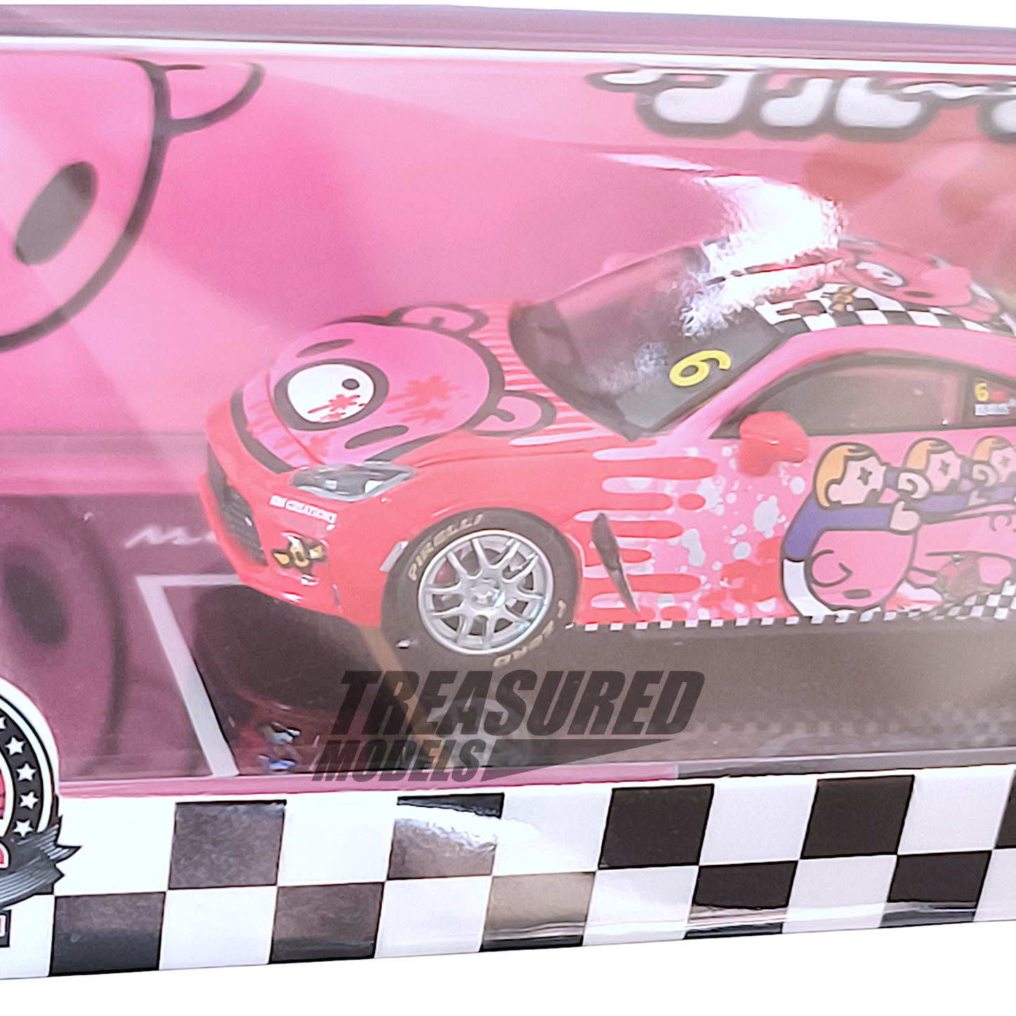 BM Creations Toyota GR86 x Gloomy Bear Macau GP 2025 Roadsport Challenge - Red 1/64 Diecast