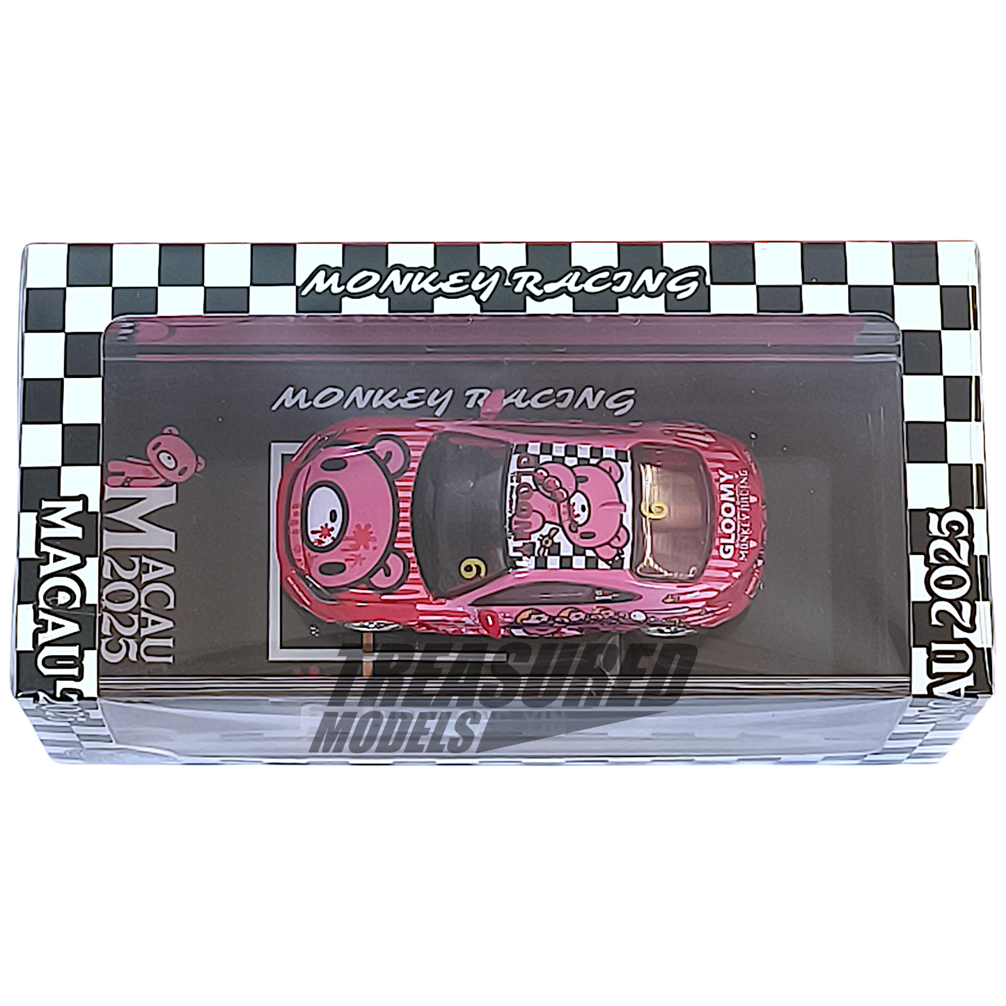 BM Creations Toyota GR86 x Gloomy Bear Macau GP 2025 Roadsport Challenge - Red 1/64 Diecast