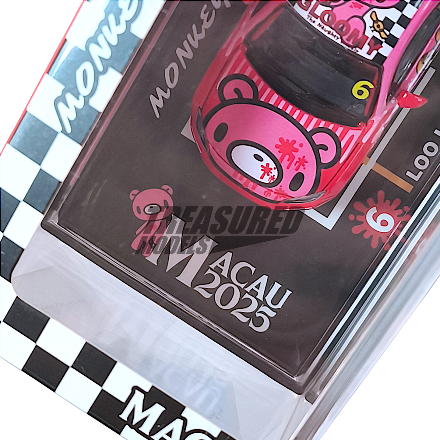 BM Creations Toyota GR86 x Gloomy Bear Macau GP 2025 Roadsport Challenge - Red 1/64 Diecast