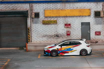 TARMAC WORKS Toyota GR Corolla Widebody White collab w Jon Sibal T64G-063-WH 1/64 Diecast