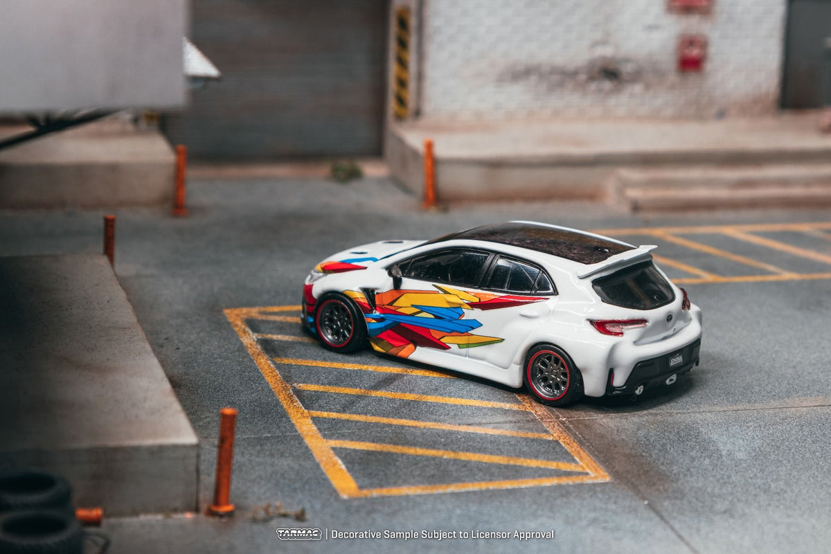 TARMAC WORKS Toyota GR Corolla Widebody White collab w Jon Sibal T64G-063-WH 1/64 Diecast