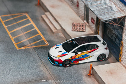 TARMAC WORKS Toyota GR Corolla Widebody White collab w Jon Sibal T64G-063-WH 1/64 Diecast