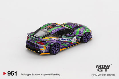 Mini GT Toyota GR Supra KUHL 2021 D1GP EVANGELION RACING Blister Packaging MGT00951BL 1/64 Diecast