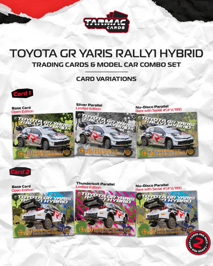 [Pre-Order] Tarmac Works Toyota GR YARIS Rally1 HYBRID Rally Finland 2024 Sami Pajari - Enni Mälkönen & Tarmac Cards Combo T64-085-24FR05 1/64 Diecast