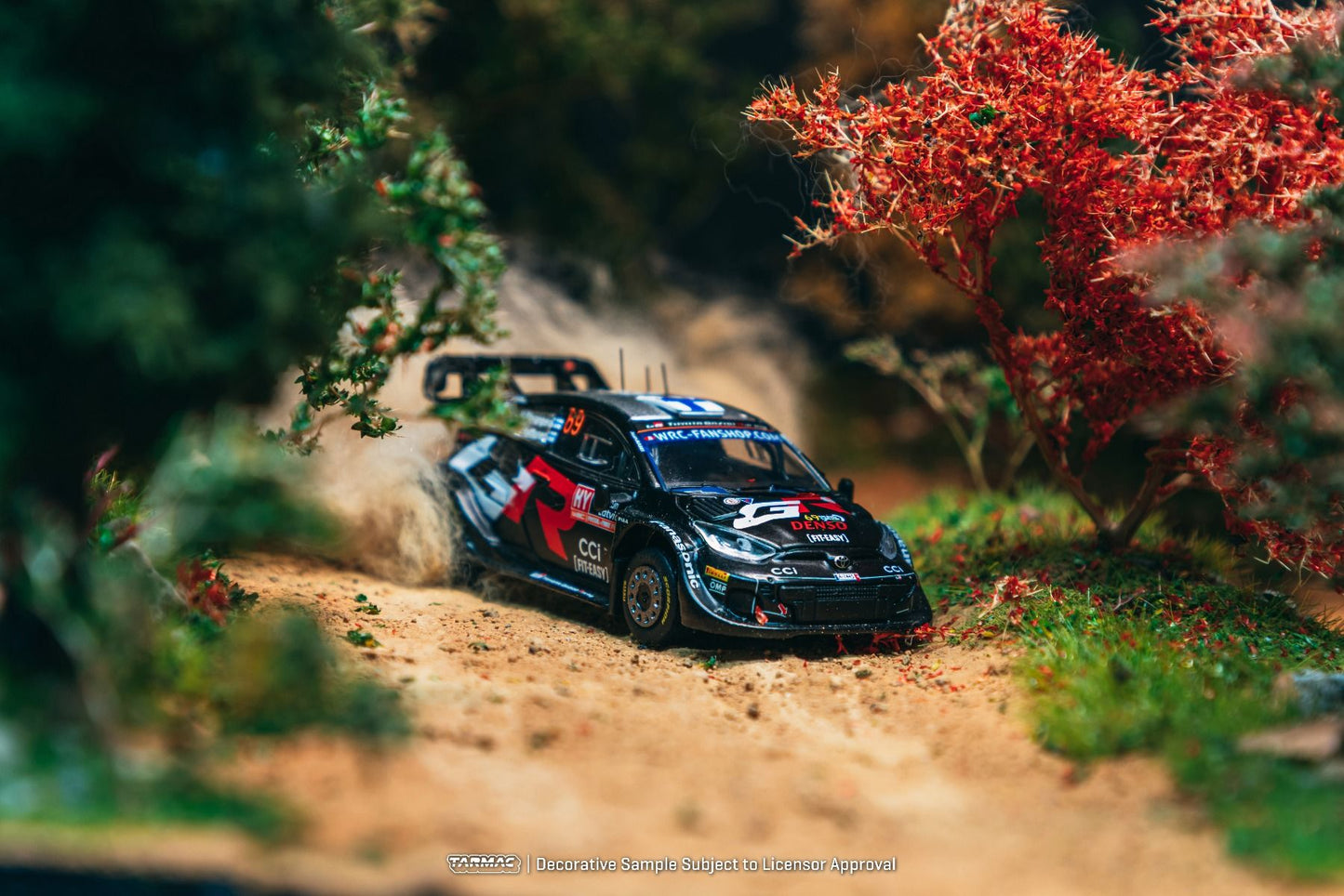 Tarmac Works Toyota GR YARIS Rally1 HYBRID Rally Latvia 2024 Winner Kalle Rovanperä - Jonne Halttunen T64-085-24RL69 1/64 Diecast