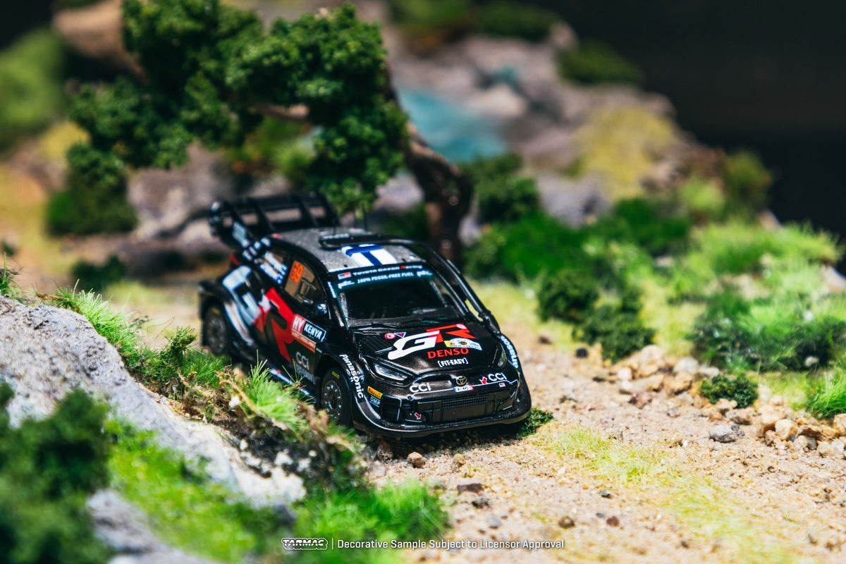 [Pre-Order] Tarmac Works Toyota GR YARIS Rally1 HYBRID Safari Rally Kenya 2024 Winner Kalle Rovanperä-Jonne Halttunen T64-085-24SAF69 1/64 Diecast