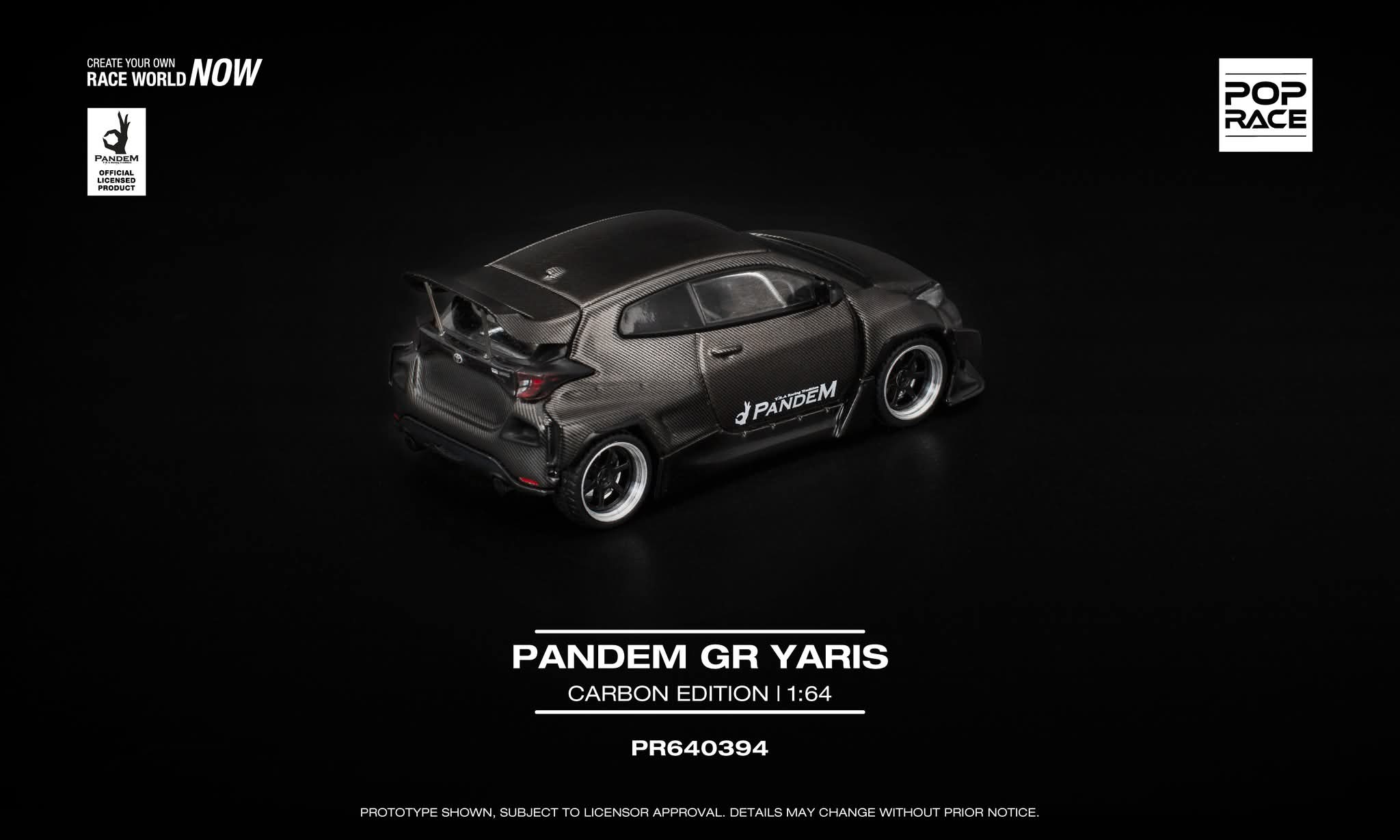 Pre-Order* Pop Race Toyota GR Yaris Pandem Carbon Edition PR640394