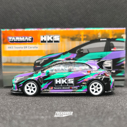 CHASE! Tarmac Works Toyota HKS GR Corolla Chase T64G-066-HKS 1/64 Diecast