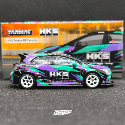 CHASE! Tarmac Works Toyota HKS GR Corolla Chase T64G-066-HKS 1/64 Diecast