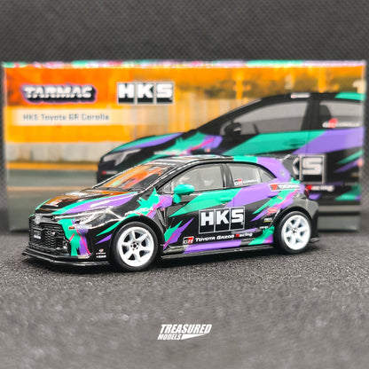 CHASE! Tarmac Works Toyota HKS GR Corolla Chase T64G-066-HKS 1/64 Diecast